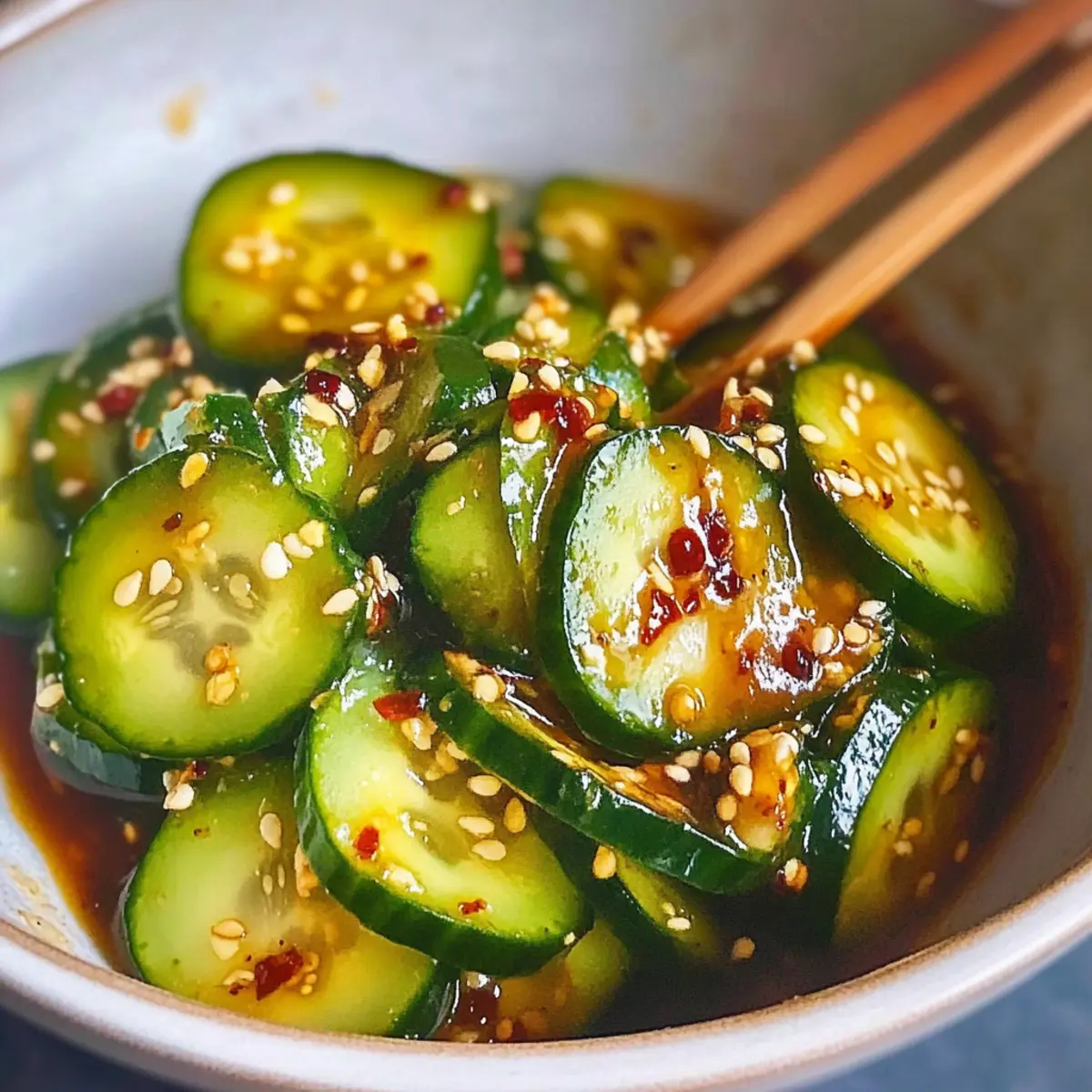 Bright and Crunchy Asian Cucumber Salad for Refreshing Bites