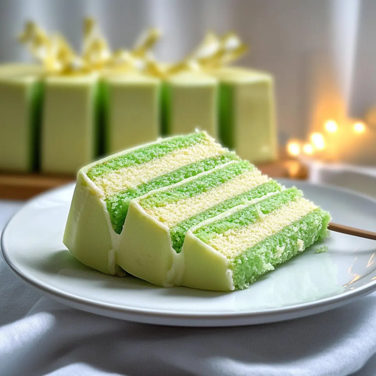 Heavenly Pandan Layer Cake with Coconut Jelly Delight