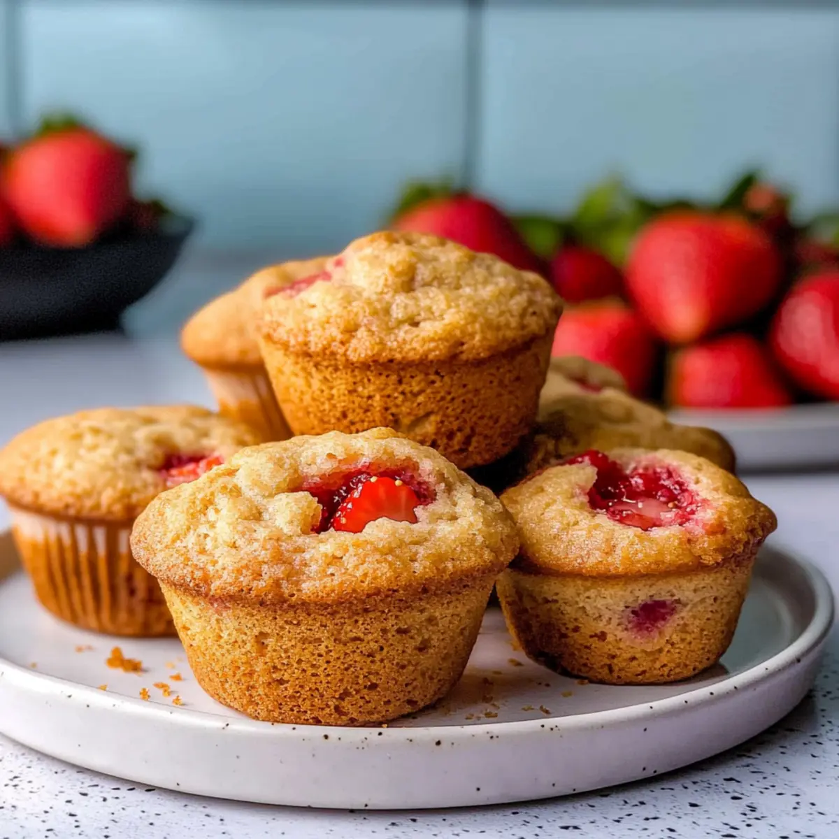 Irresistibly Fluffy Vegan Strawberry Muffins You’ll Adore