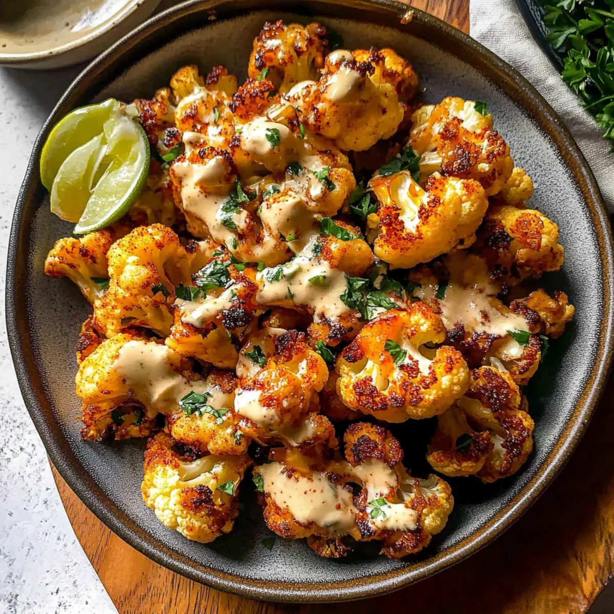 Savory Moroccan Cauliflower with Tahini-Honey You’ll Love
