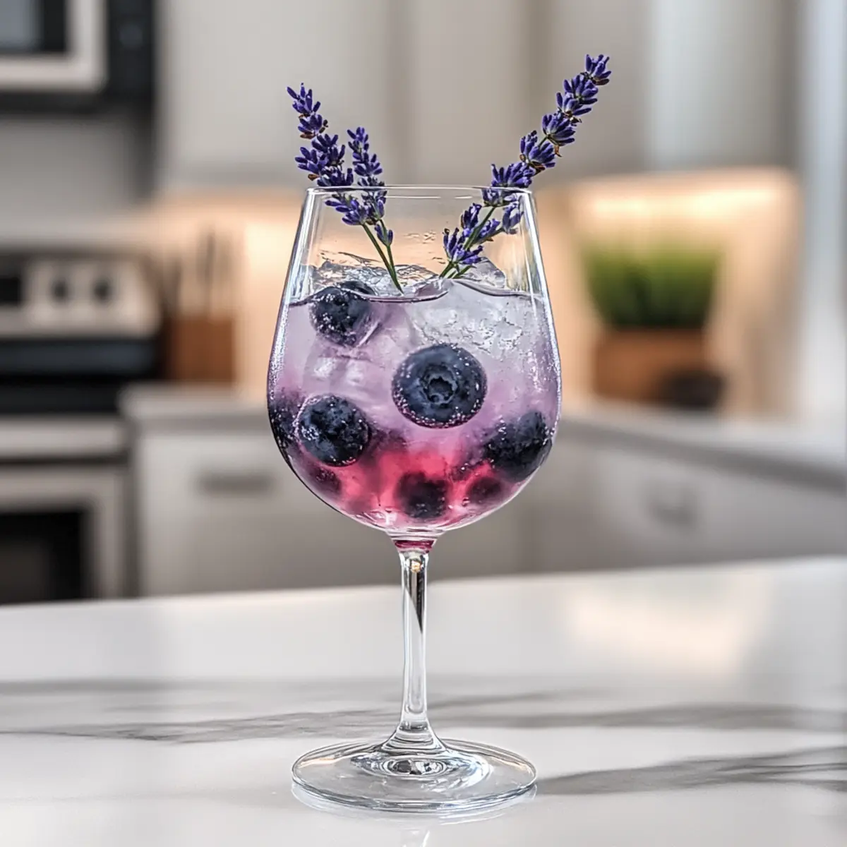 Refreshing Blueberry Lavender Spritz Mocktail for Any Occasion