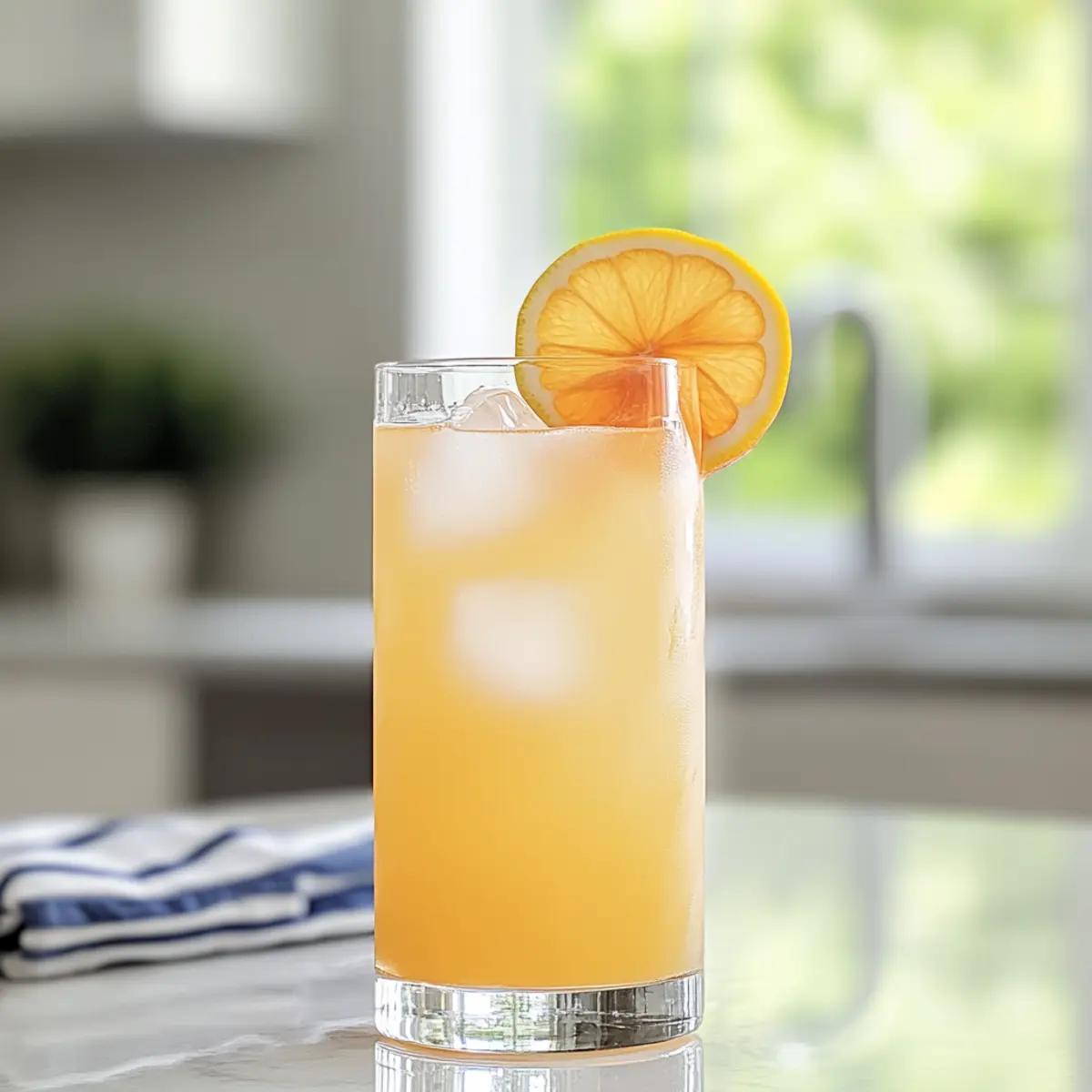Delightful Apricot Lemonade Mocktail for Refreshing Sips