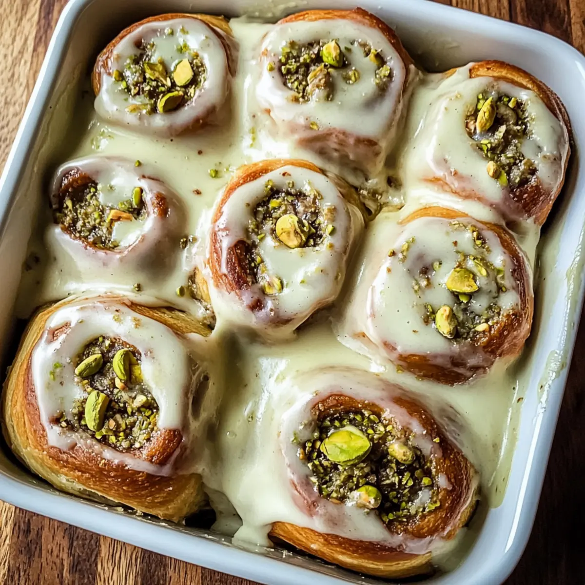 Indulgent Pistachio Cream Cinnamon Rolls for Cozy Mornings