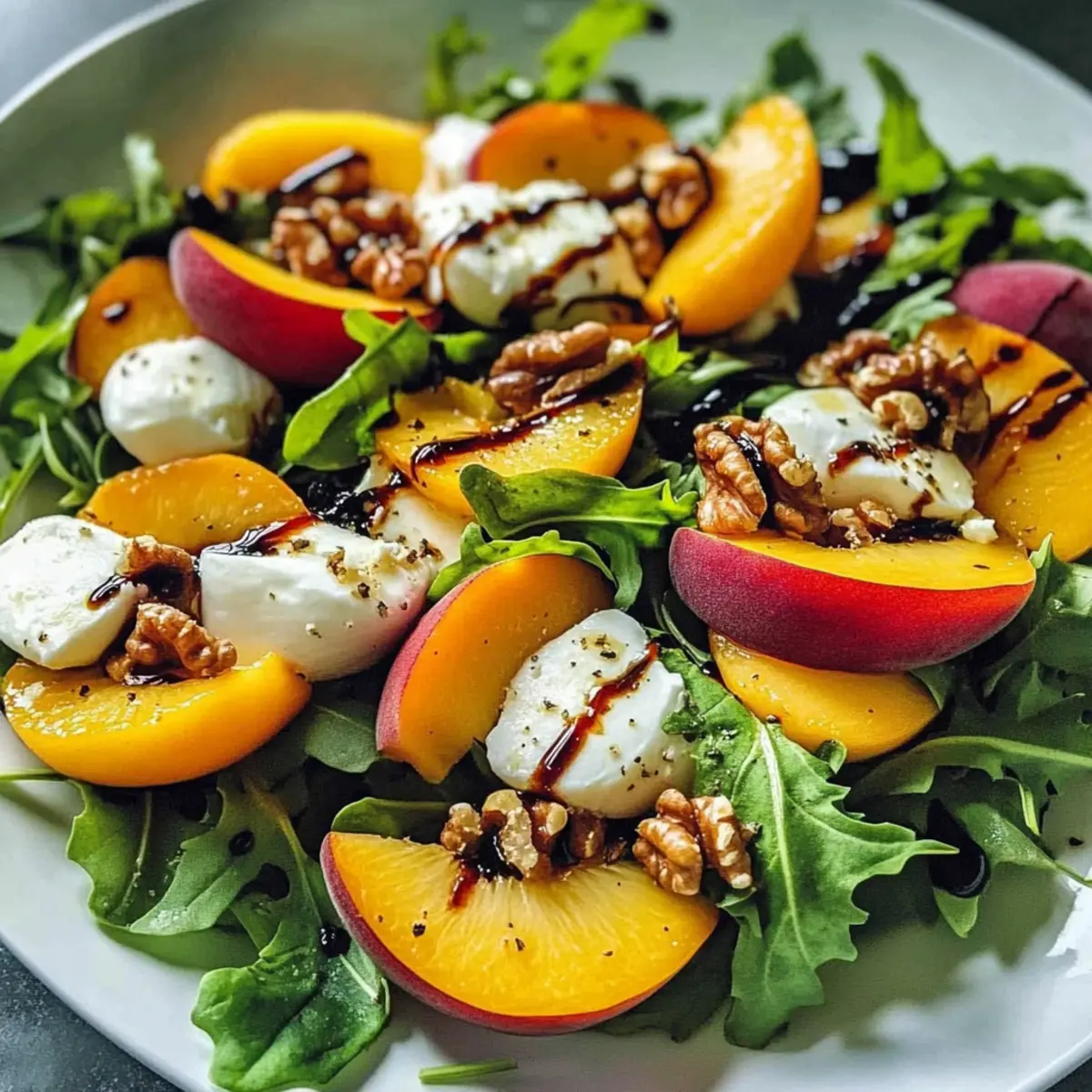 Savory-Sweet Peach Salad for a Refreshing Summer Fix