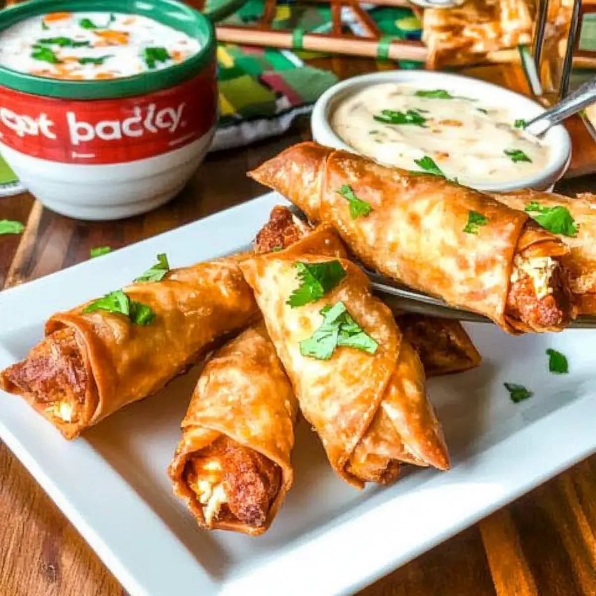 Buffalo Chicken Egg Rolls: Crispy Game Day Delight