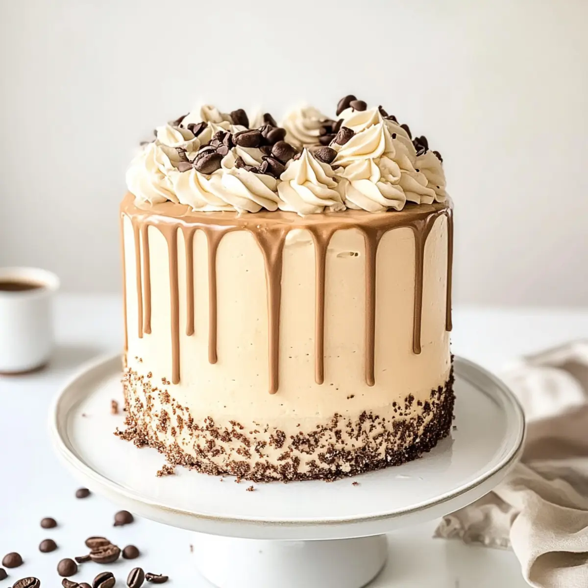 Decadent White Chocolate Mocha Cake for Coffee Lovers