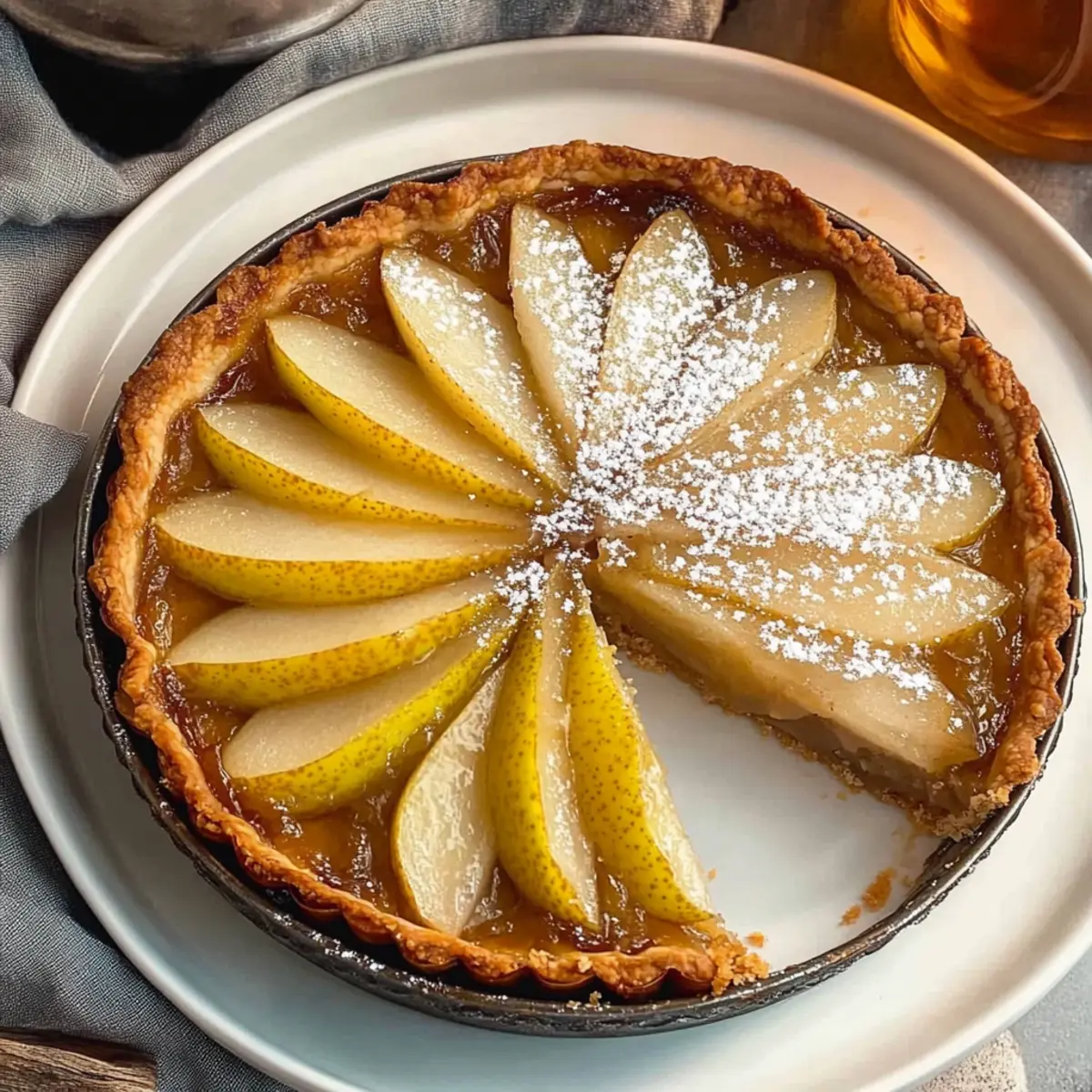 Irresistible Pear Almond Frangipane Tart for Cozy Evenings