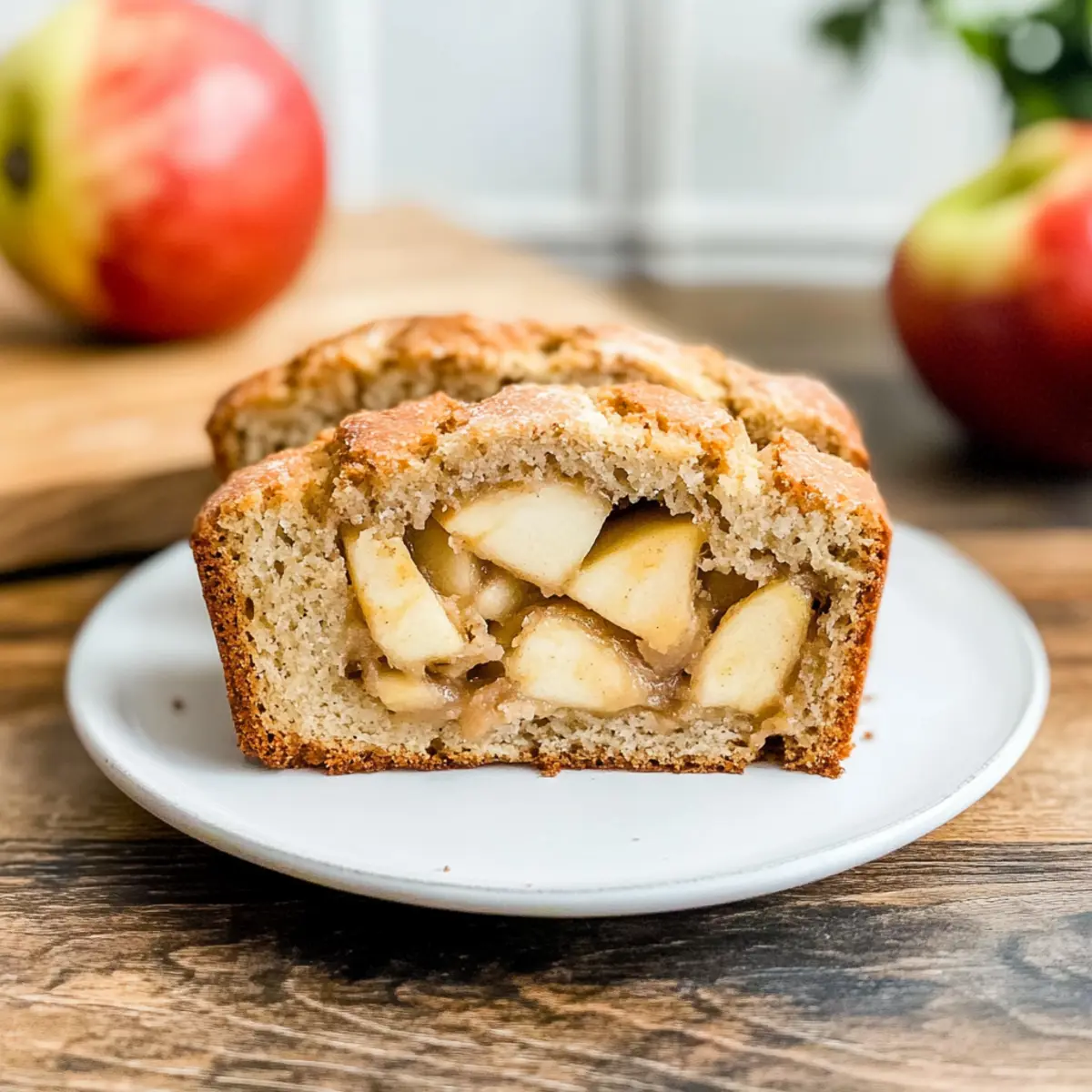 Moist Apple Bread: Healthier and Sugar-Free Delight