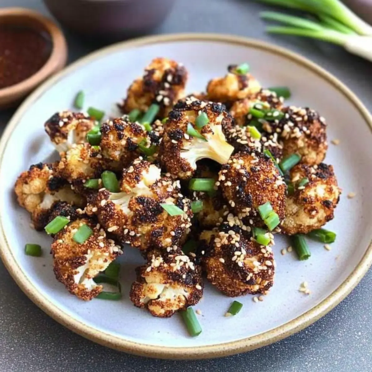 Delicious Air Fryer Sesame Cauliflower Wings for Guilt-Free Snacking