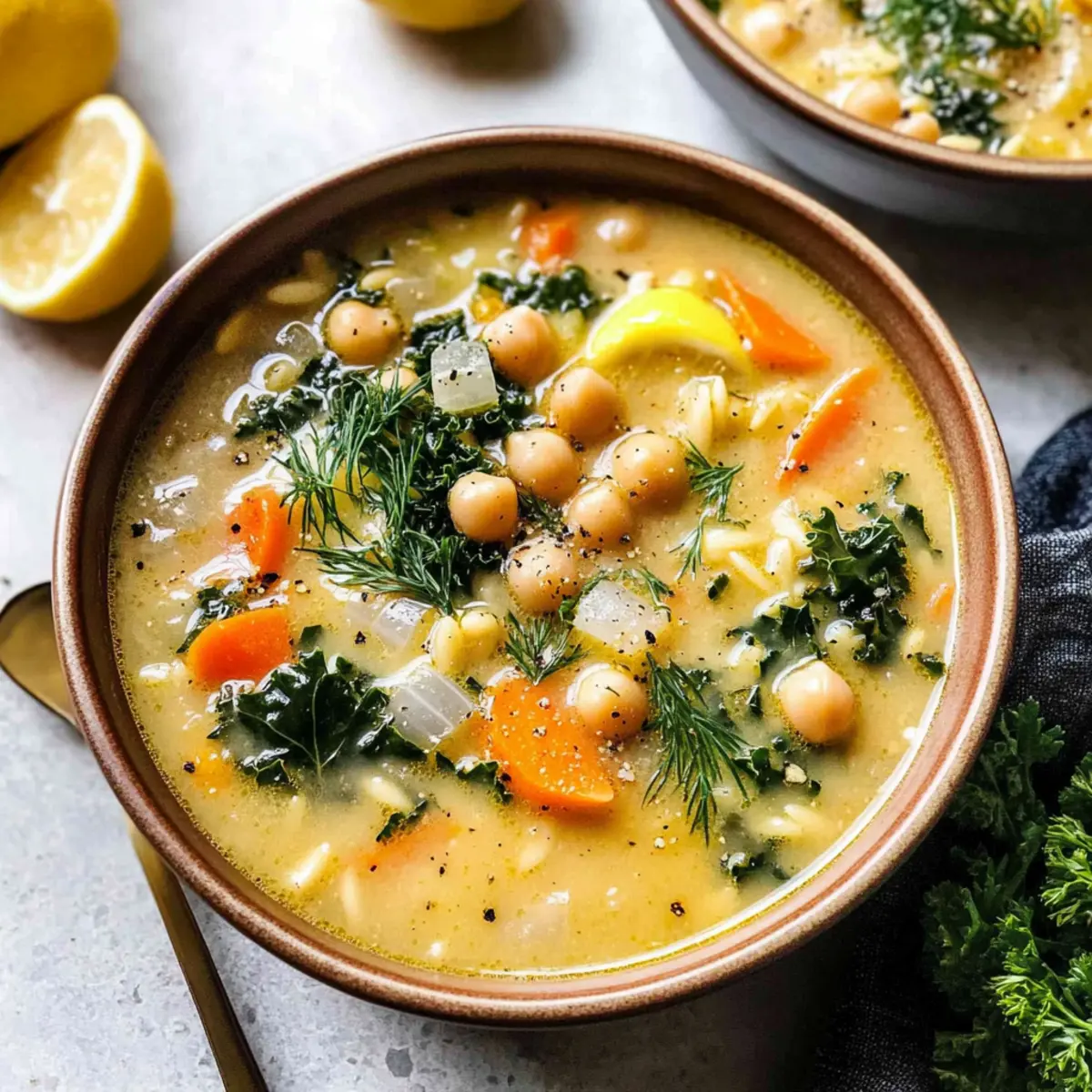 Lemony Greek Chickpea Soup for a Bright, Nourishing Meal