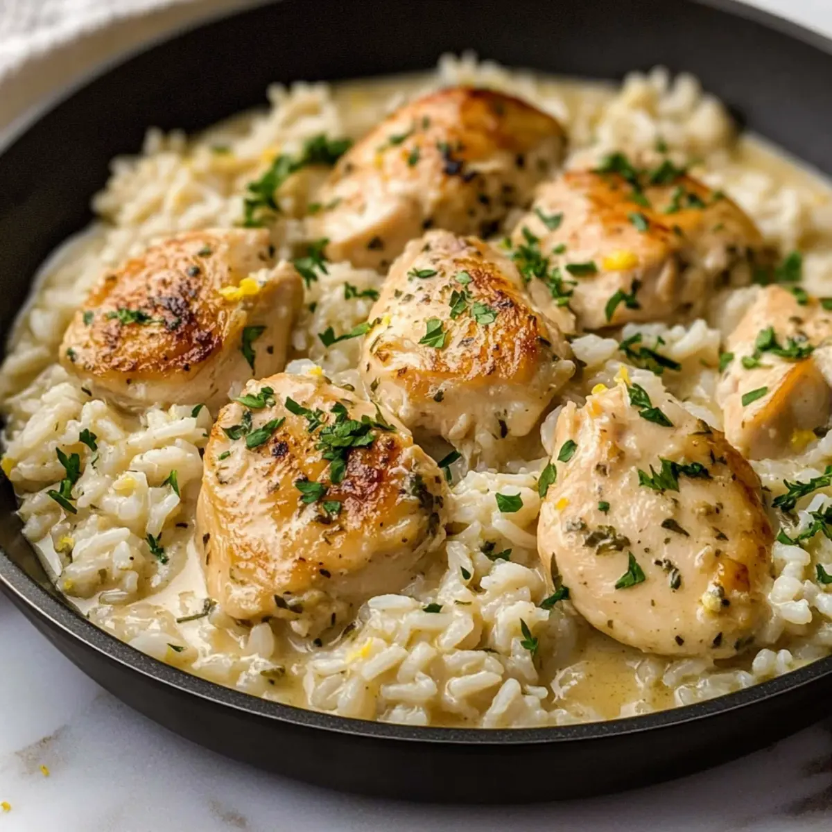 Creamy Herb Chicken & Basmati Rice for Cozy Dinner Vibes