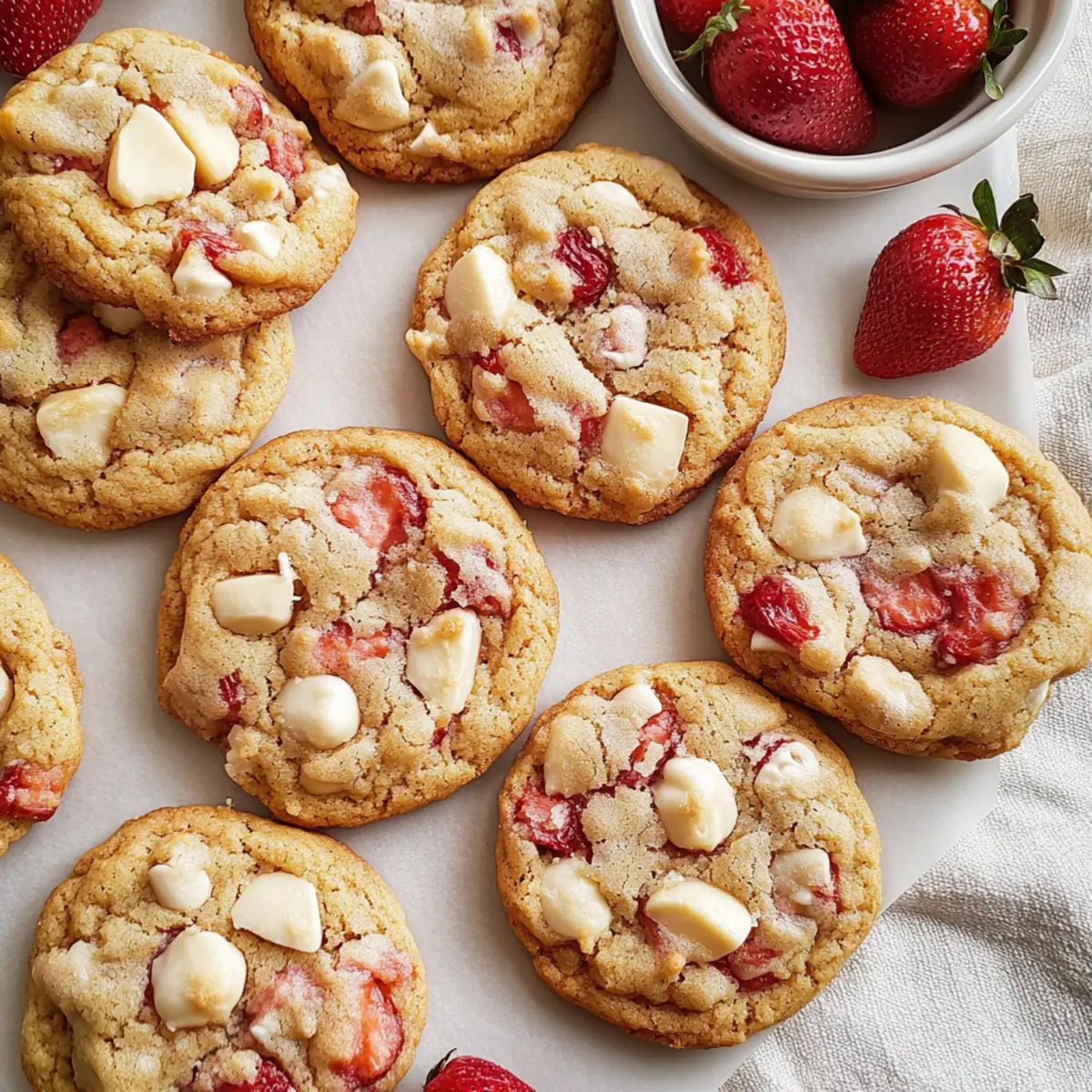 Strawberries and Cream Cookies for a Sweet Summer Delight