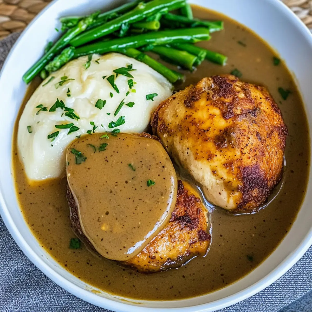Savor Juicy Chicken with Homemade Gravy in 20 Minutes
