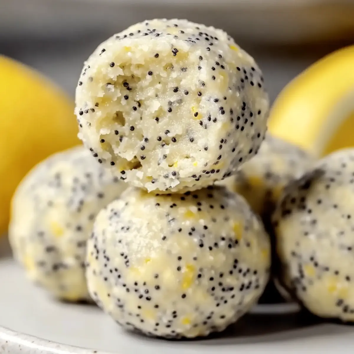 No-Bake Lemon Poppyseed Protein Balls for a Zesty Boost