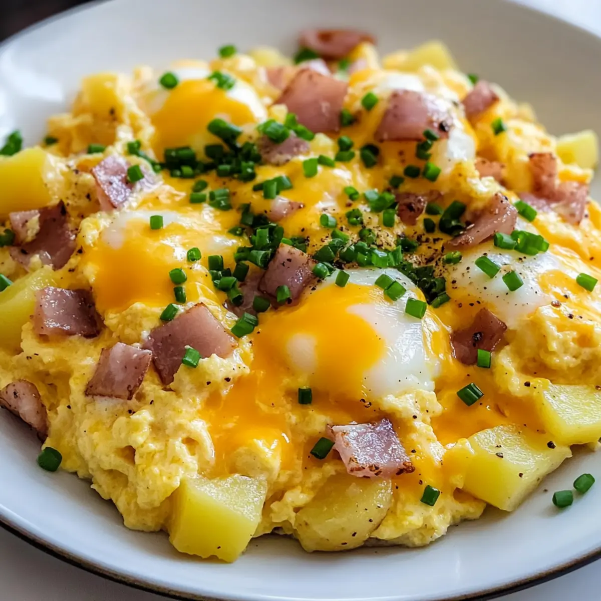 Cheesy Potato Egg Scramble: Your New Go-To Comfort Breakfast