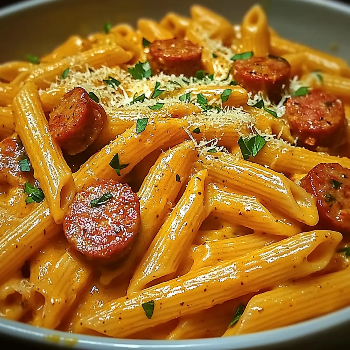 One-Pot Creamy Spicy Cajun Sausage Pasta Everyone Will Love