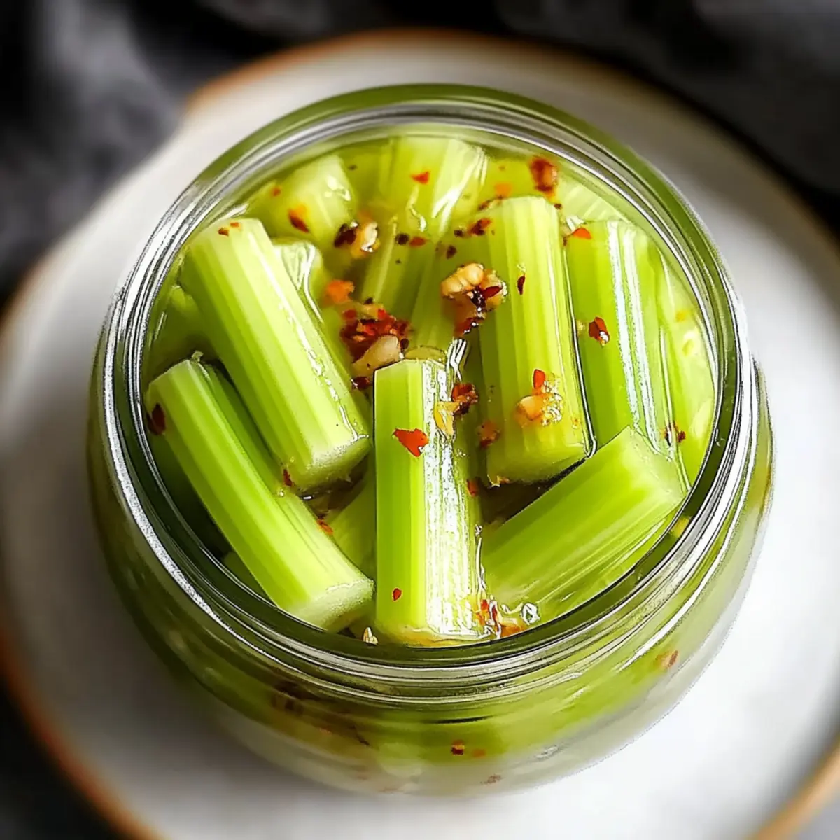 Spicy Pickled Celery: Crunchy Flavor in Just Minutes
