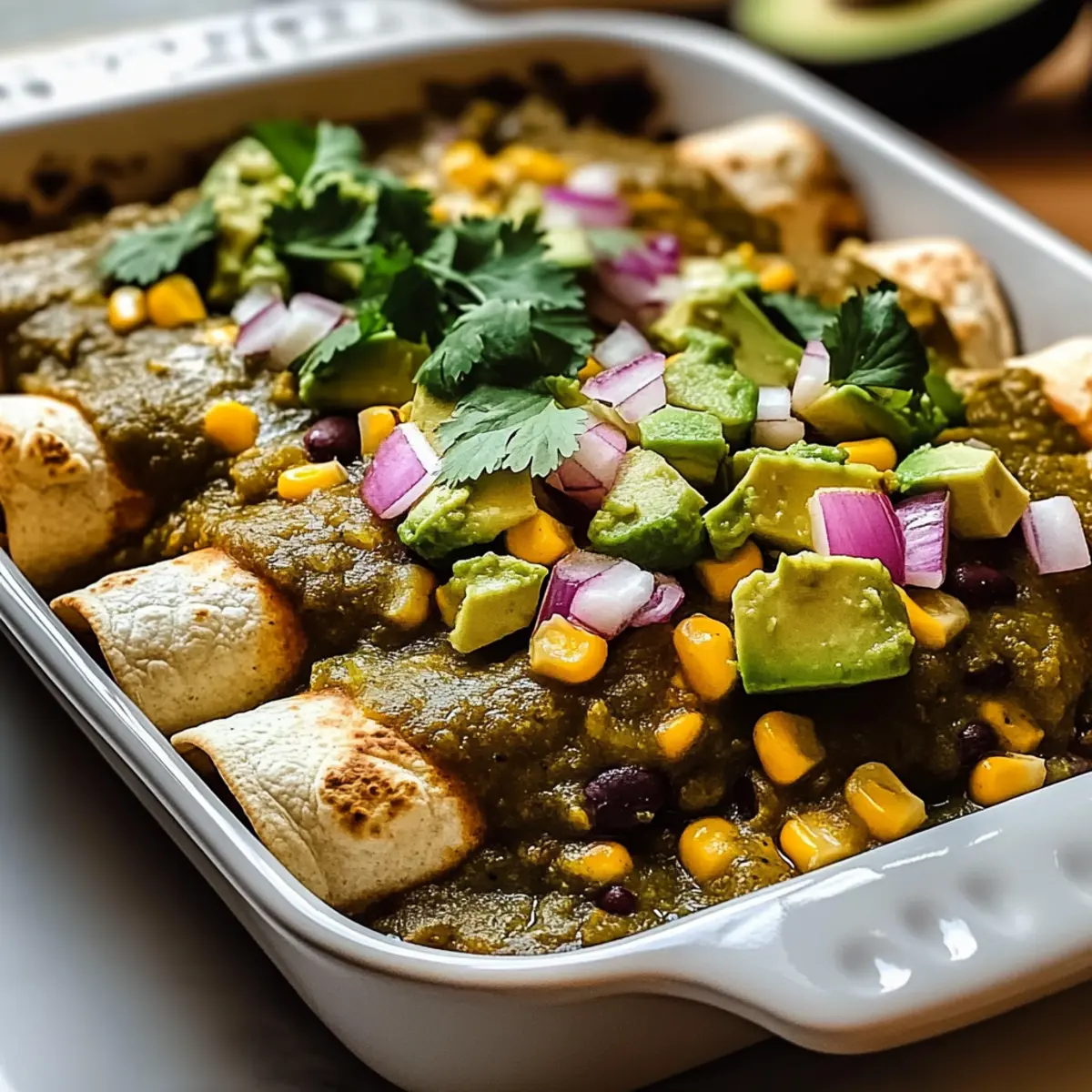Delicious Potato Green Chili Enchiladas for Cozy Nights