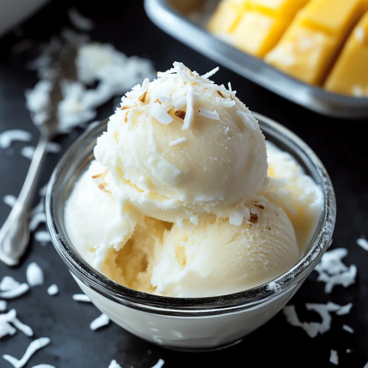 Refreshing Coconut Sorbet: Your Easy, Dairy-Free Delight