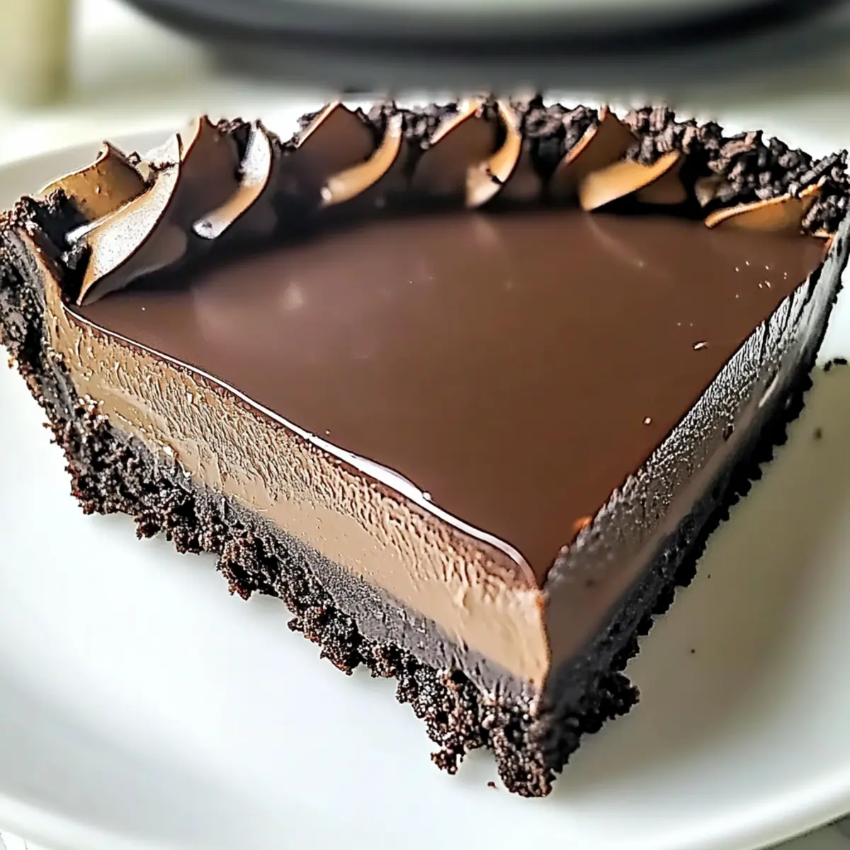 Decadent Smooth No Bake Chocolate Tart for Effortless Indulgence