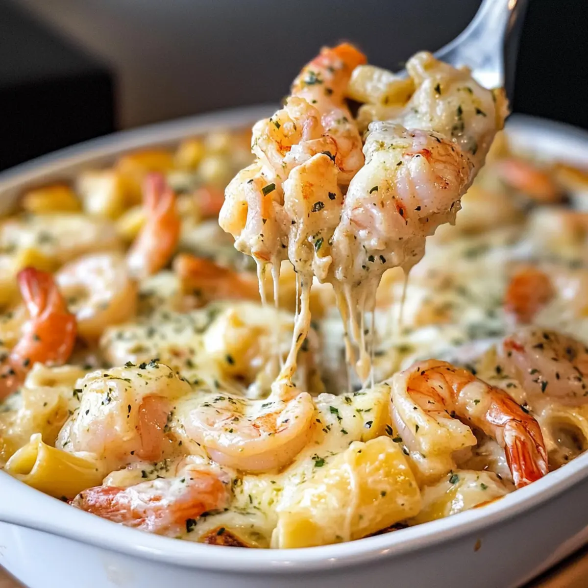 Creamy Shrimp Alfredo Bake: Quick Comfort Food Delight