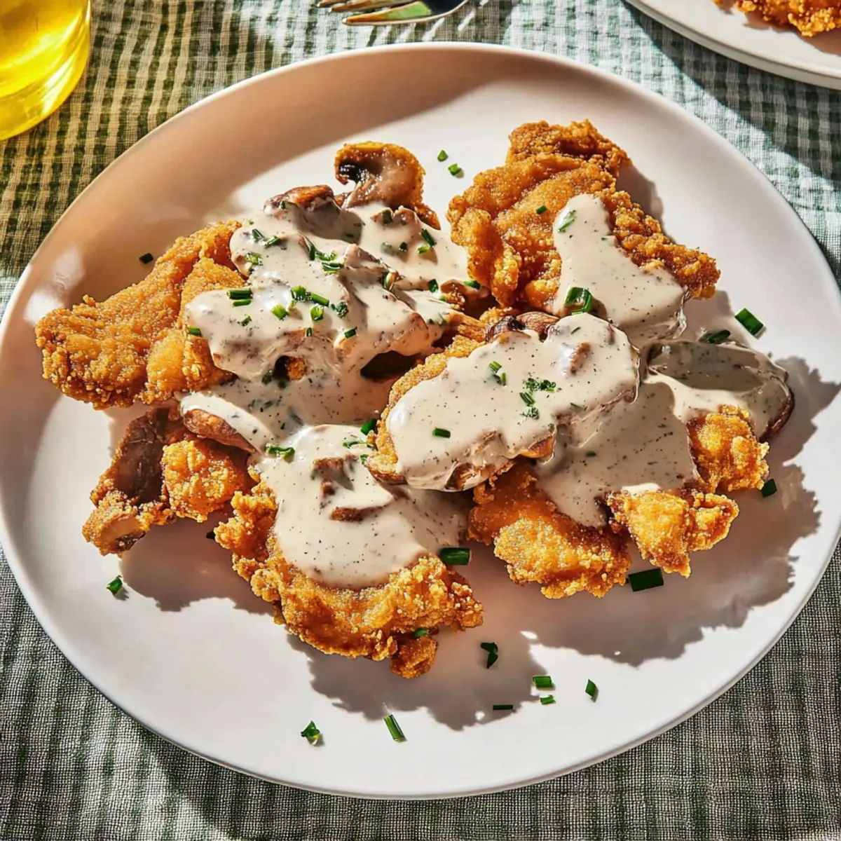 Crispy Chicken-Fried Mushrooms & Gravy That Comforts Your Soul