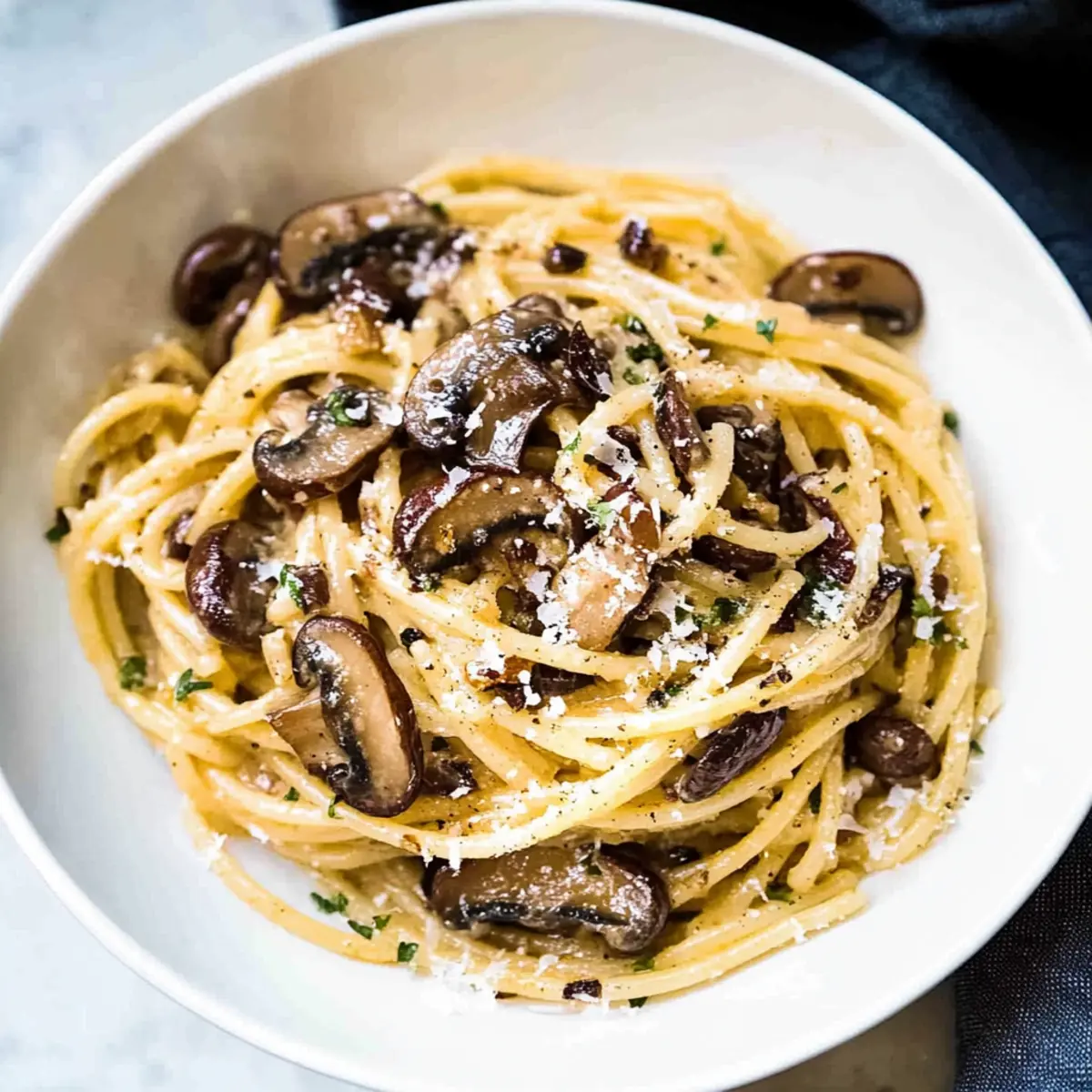 15-Minute Mushroom Spaghetti Aglio Olio for Cozy Nights