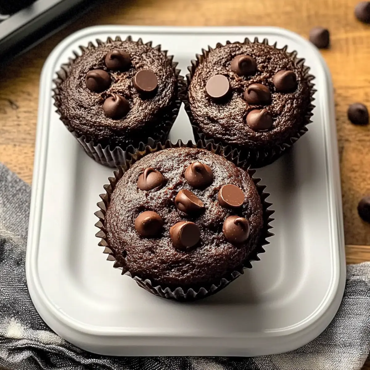 Irresistibly Moist Double Chocolate Muffins for Sweet Joy