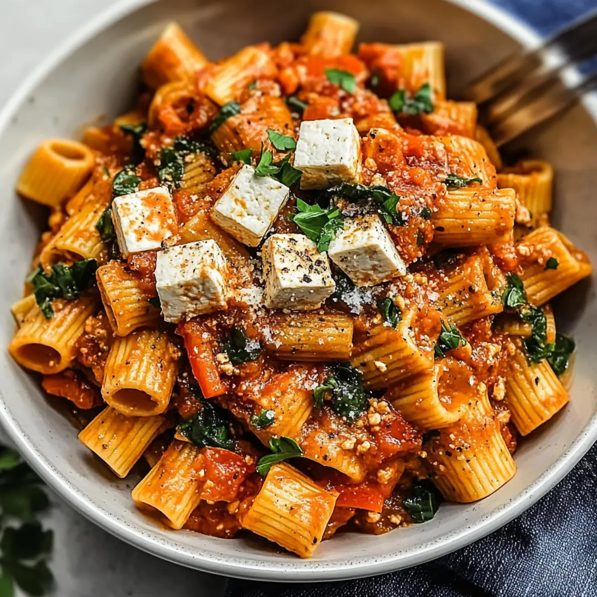 Tofu Tomato Pasta: A Quick Vegan Delight for Busy Nights