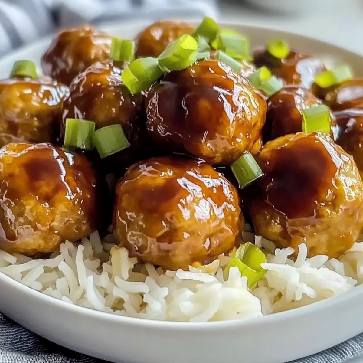 Succulent Pineapple Teriyaki Chicken Meatballs in 30 Minutes