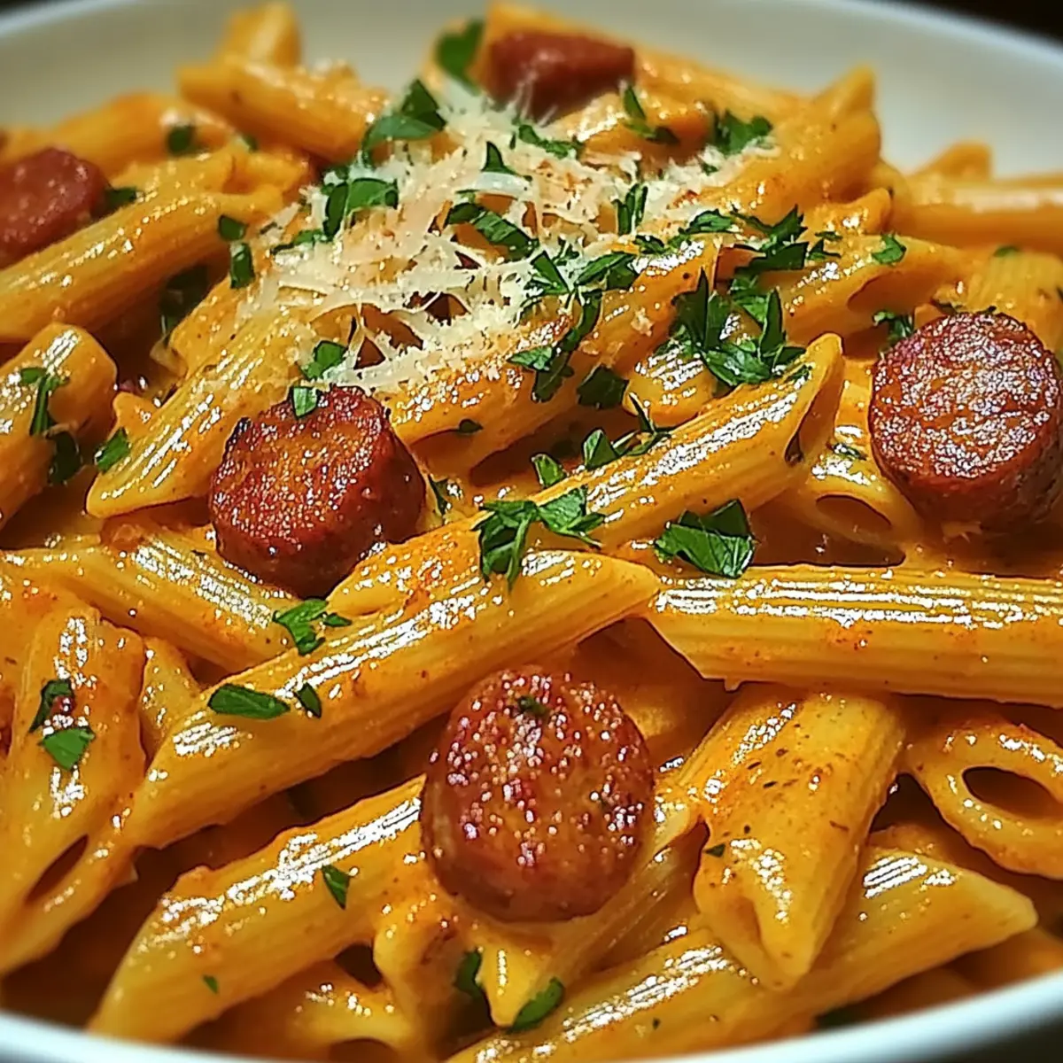 One-Pot Creamy Spicy Cajun Sausage Pasta You'll Love