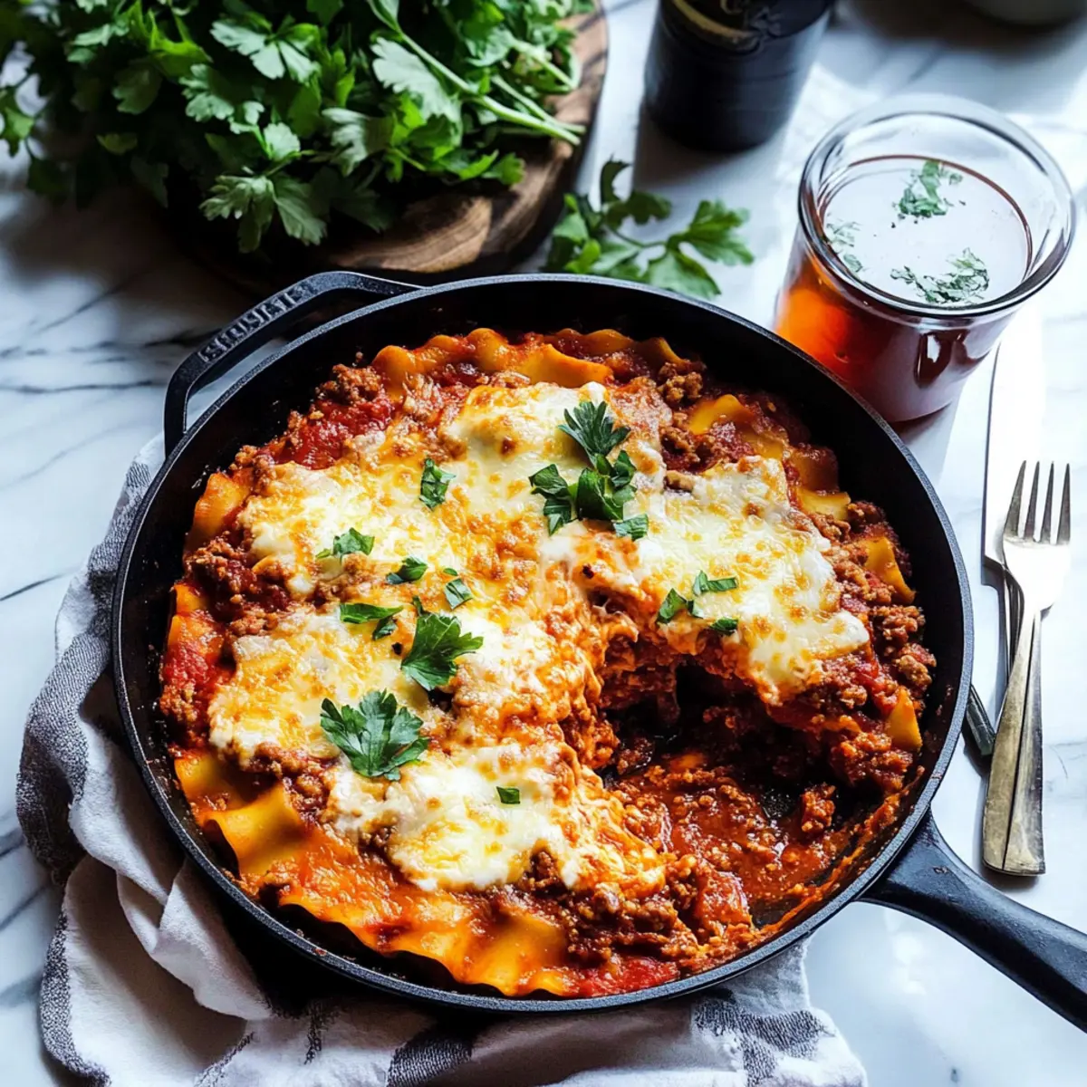 Irresistible Skillet Lasagna: Quick Comfort Food Bliss