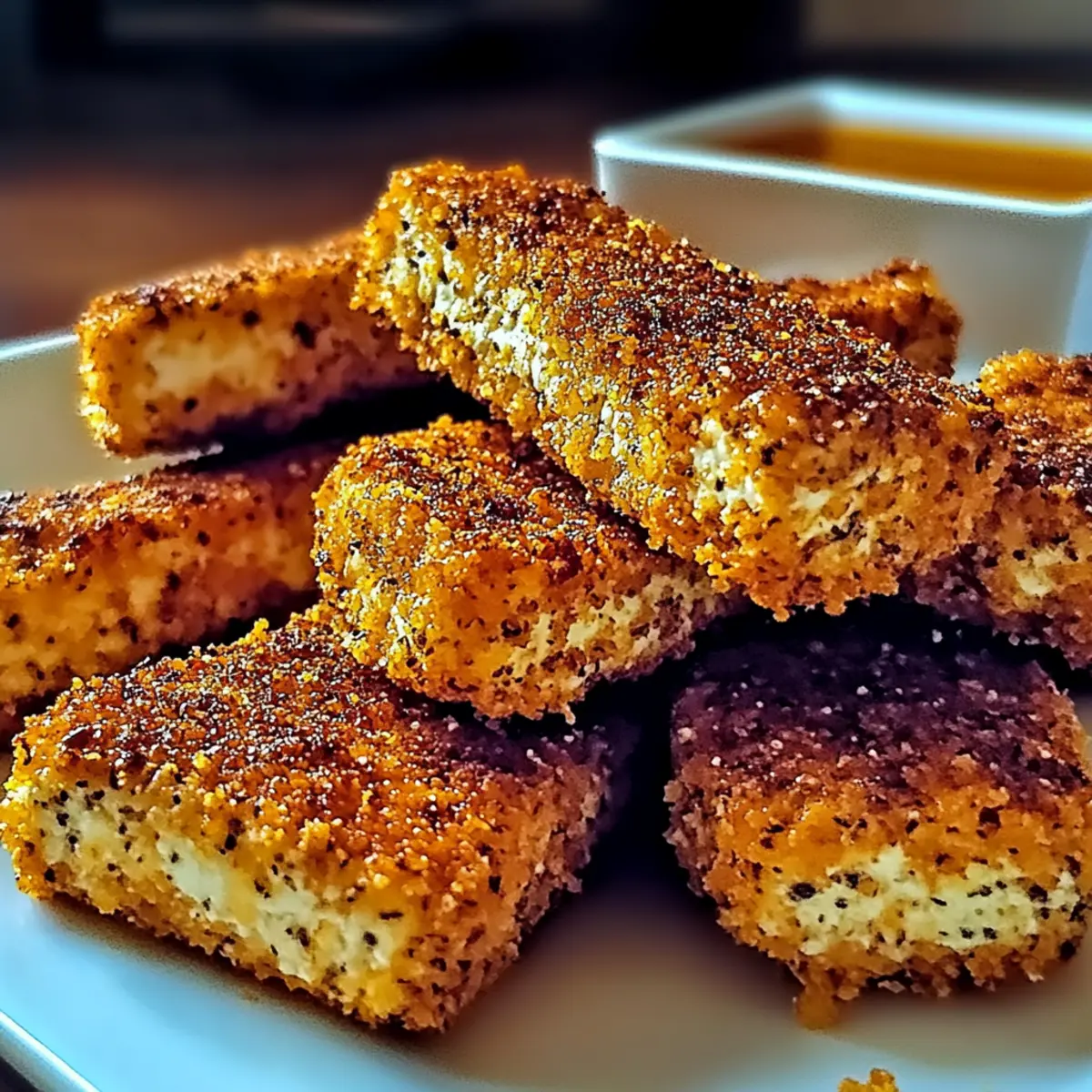 Crispy Baked Honey Mustard Tofu Tenders You’ll Crave