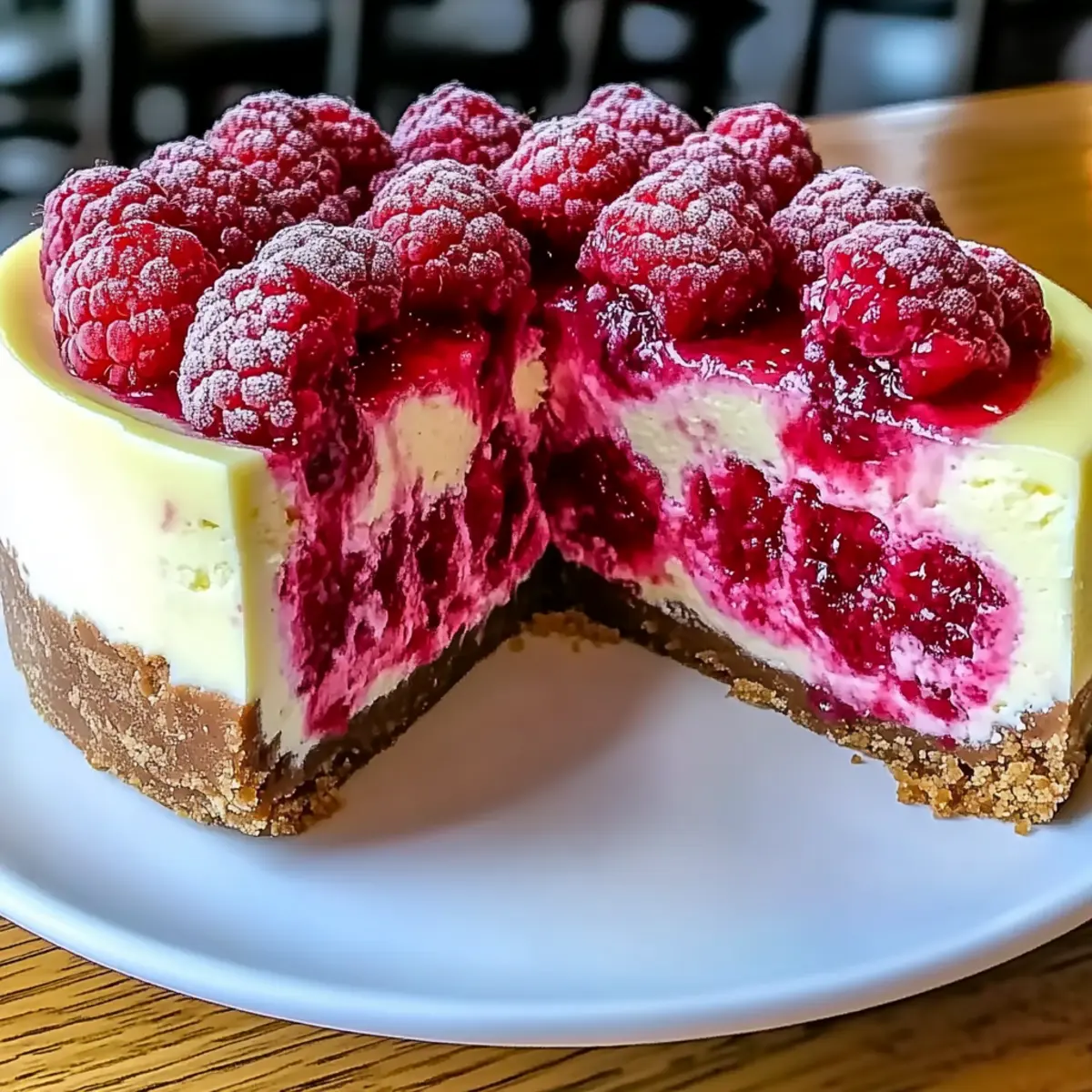 Delightful White Chocolate Raspberry Cheesecake to Savor