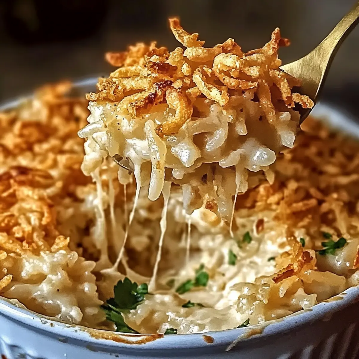 Melt-in-Your-Mouth French Onion Chicken Rice Bake Delight