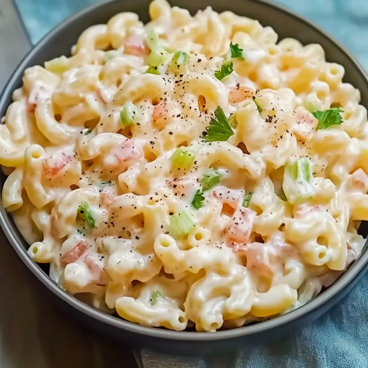 Tangy and Creamy Macaroni Salad Perfect for Summer BBQs
