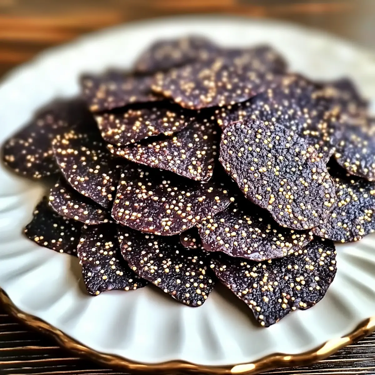 Dark Chocolate Quinoa Crisps: Your Guilt-Free Crunchy Snack