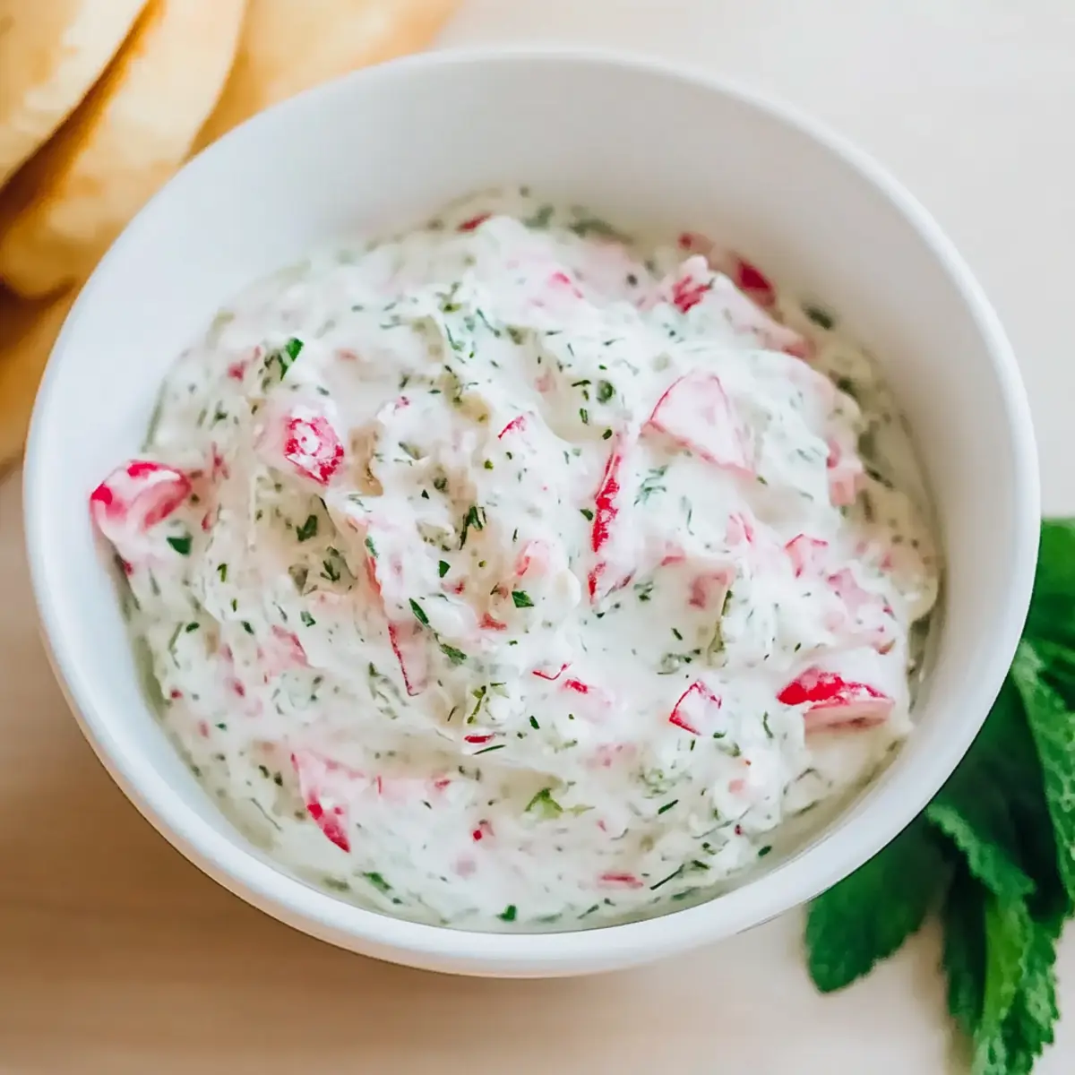Revitalize Snack Time with Healthy Radish Tzatziki Dip