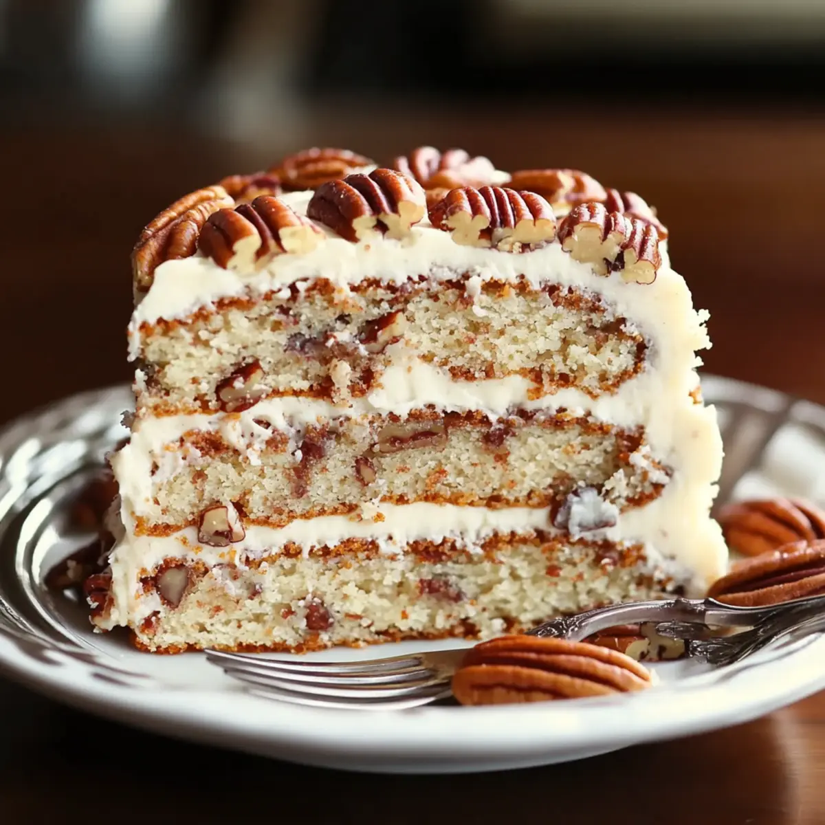 Irresistible Butter Pecan Cake with Brown Sugar Bliss