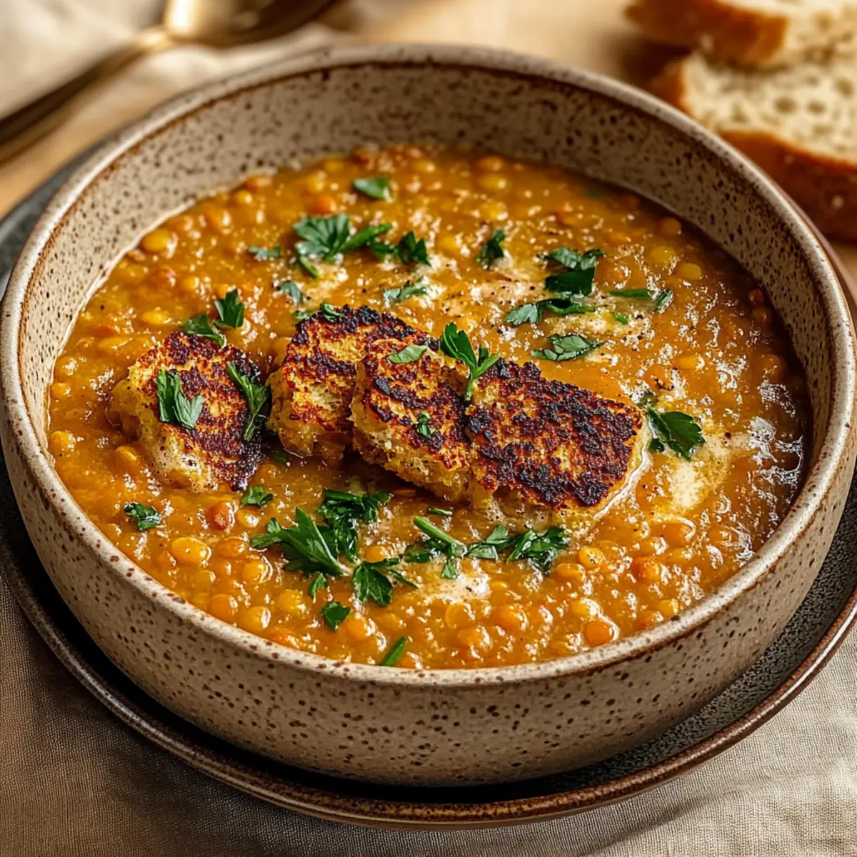 Savor the Comfort of Caramelized Onion Red Lentil Soup