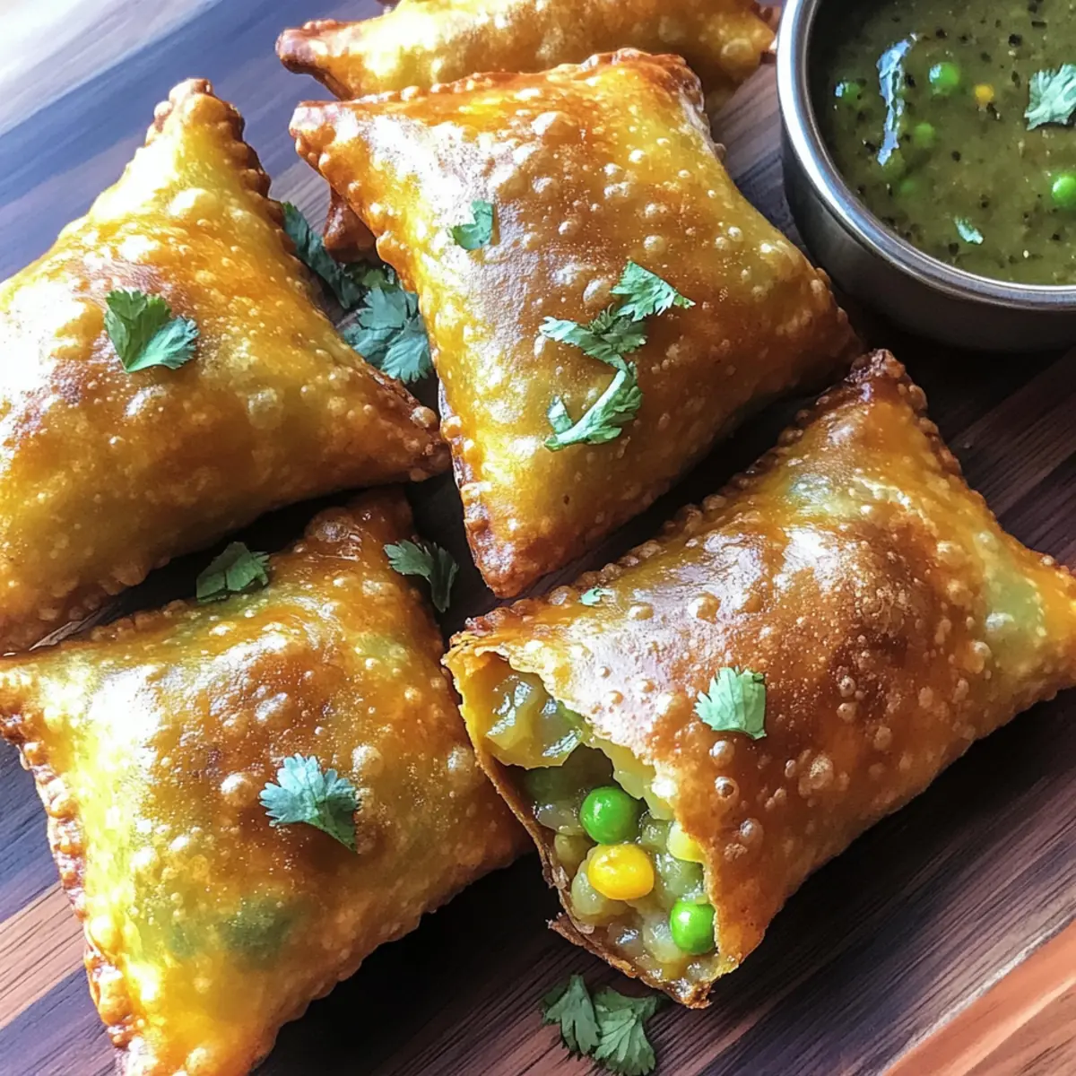 Crispy Homemade Vegetable Samosas Bursting with Flavor