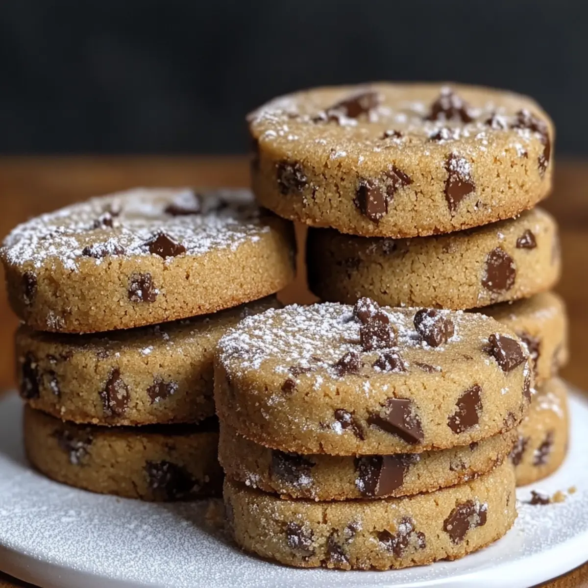Espresso Shortbread Cookies with Toffee Chunks for a Sweet Boost