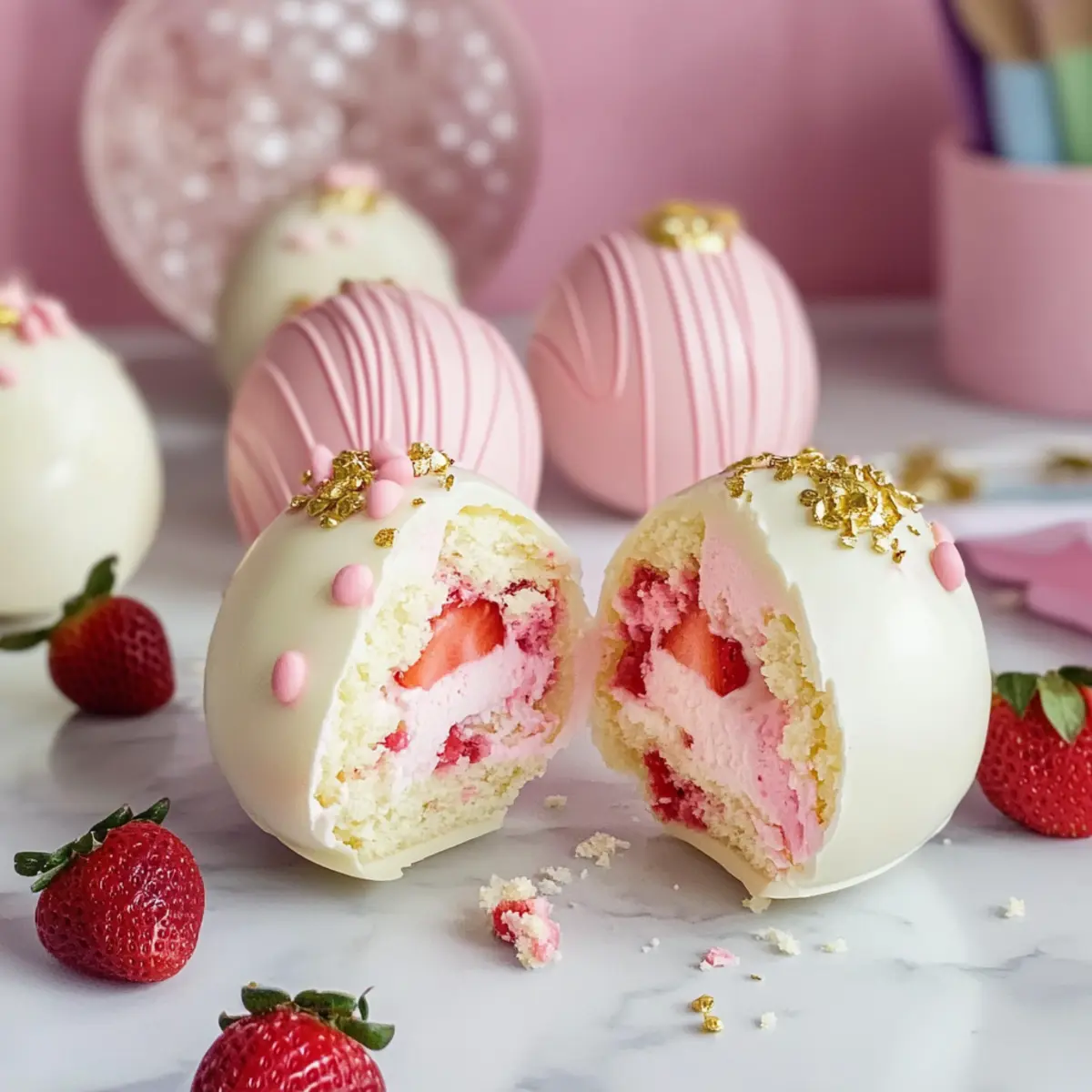 Mouthwatering Strawberry Shortcake Easter Egg Bombs to Delight