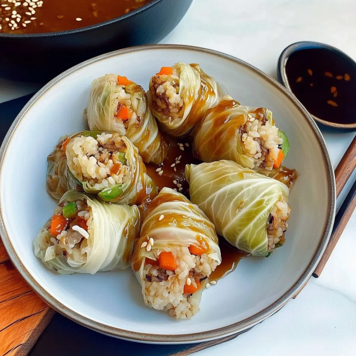 Savory Vegan Cabbage Rolls Wrapped in Flavorful Goodness