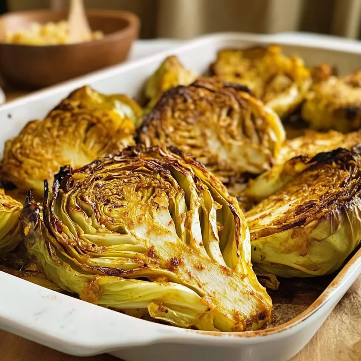 Delicious Roasted Curry Cabbage: A Simple Vegan Treat