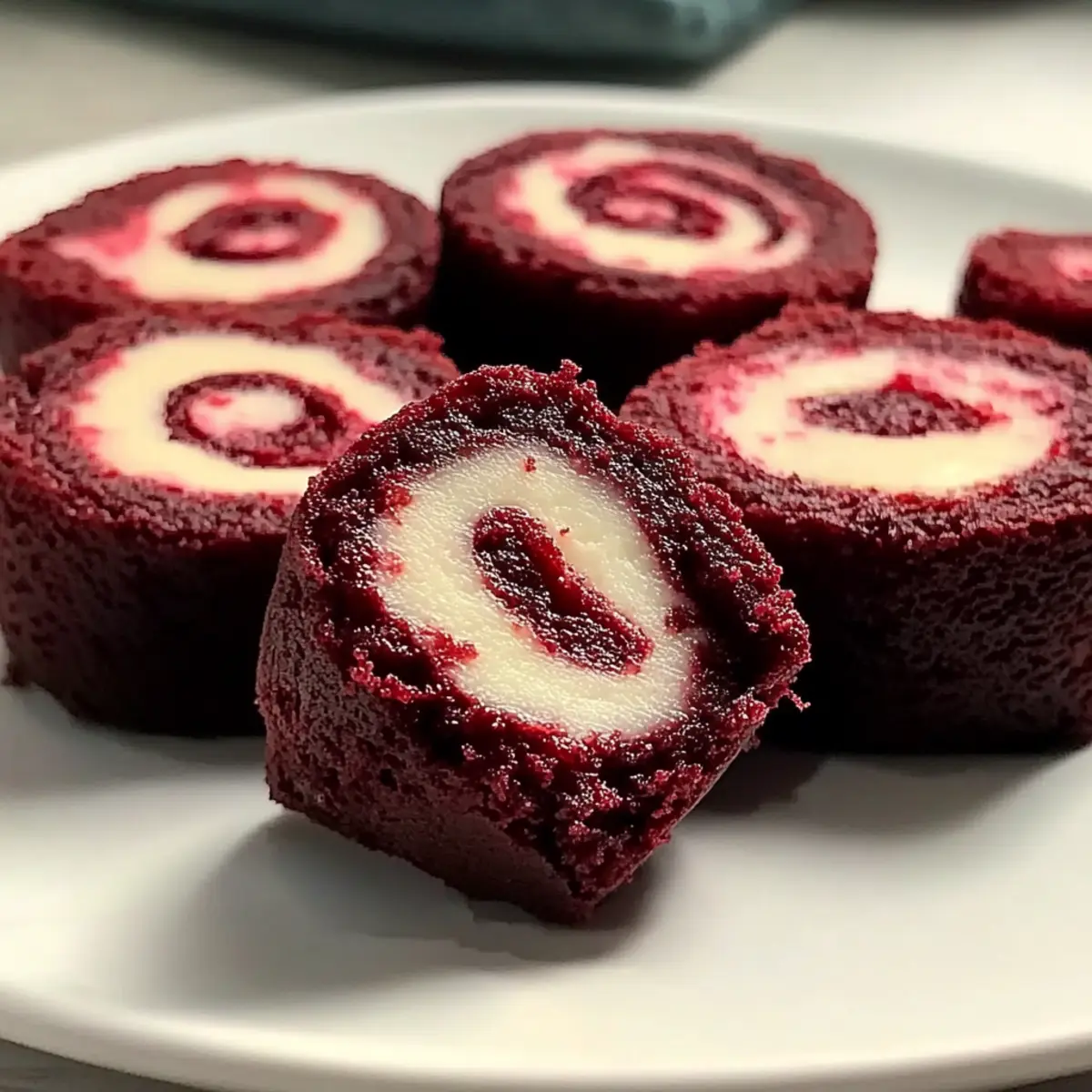 Decadent Red Velvet Brownie Bites with Cream Cheese Swirl