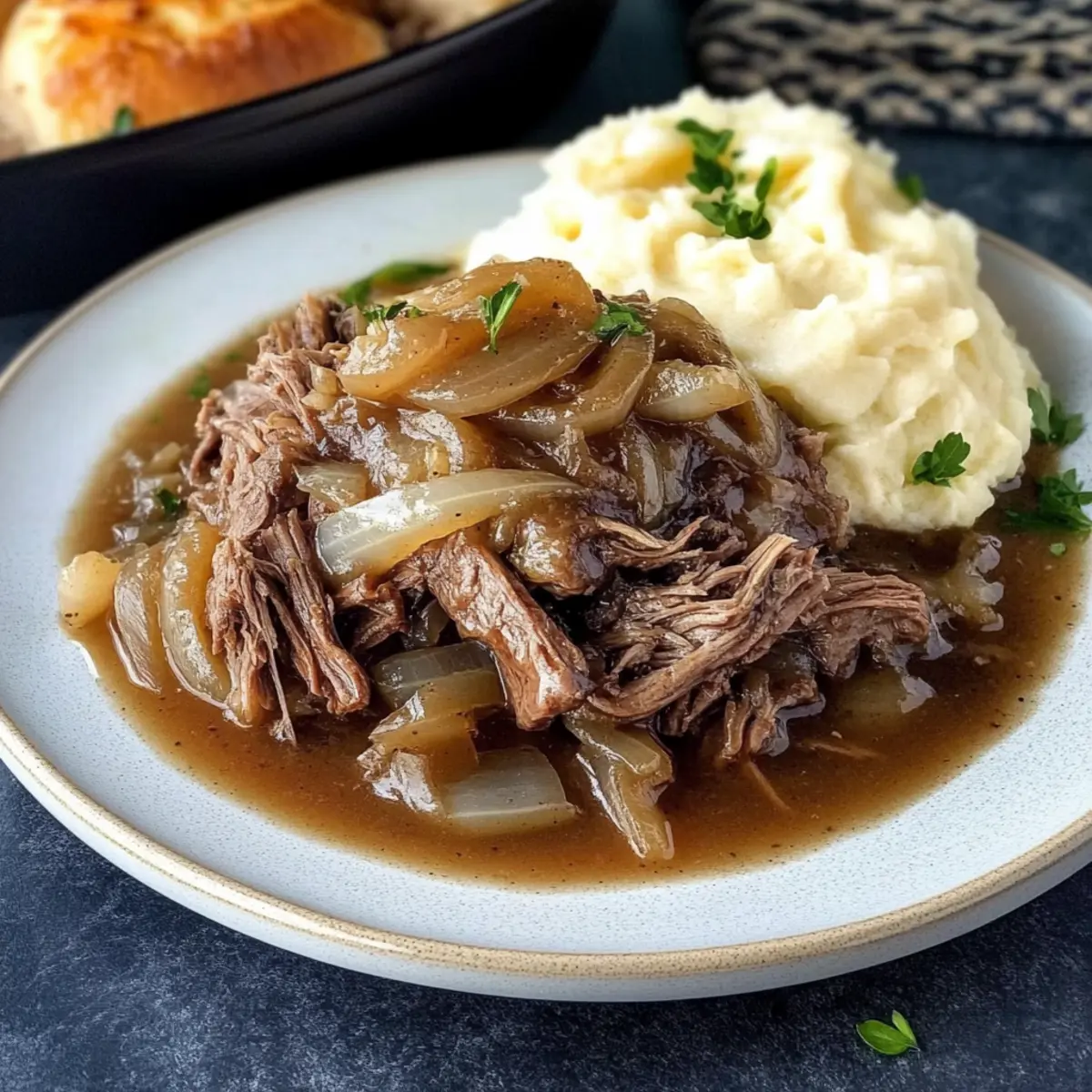 Melt-in-Your-Mouth French Onion Pot Roast Perfect for Dinner