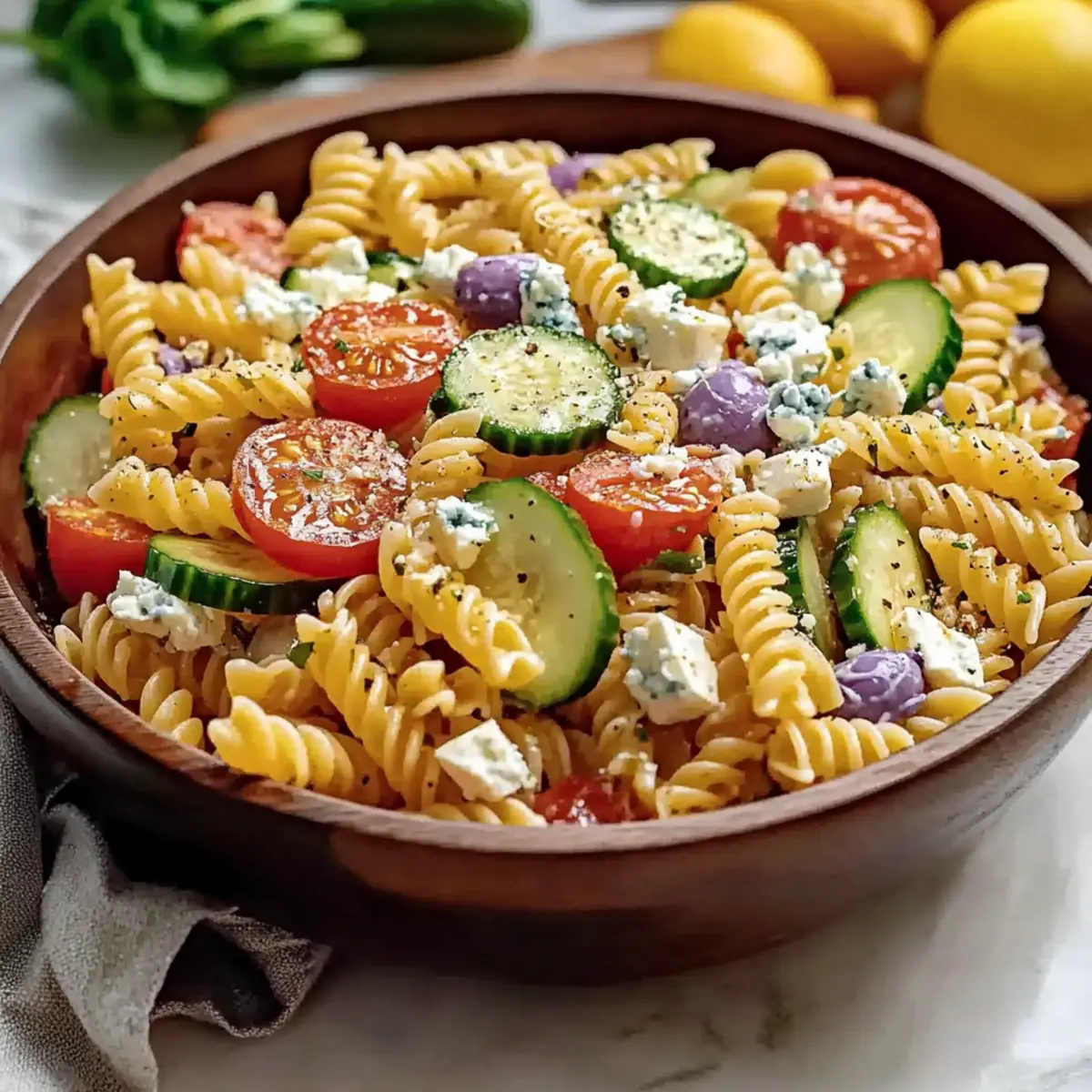 High Protein Greek Pasta Salad That Will Wow Your Taste Buds