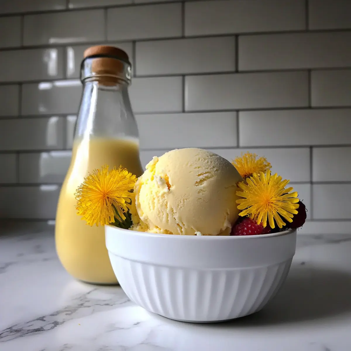 Dandelion & Honey Ice Cream: A Creamy Spring Delight