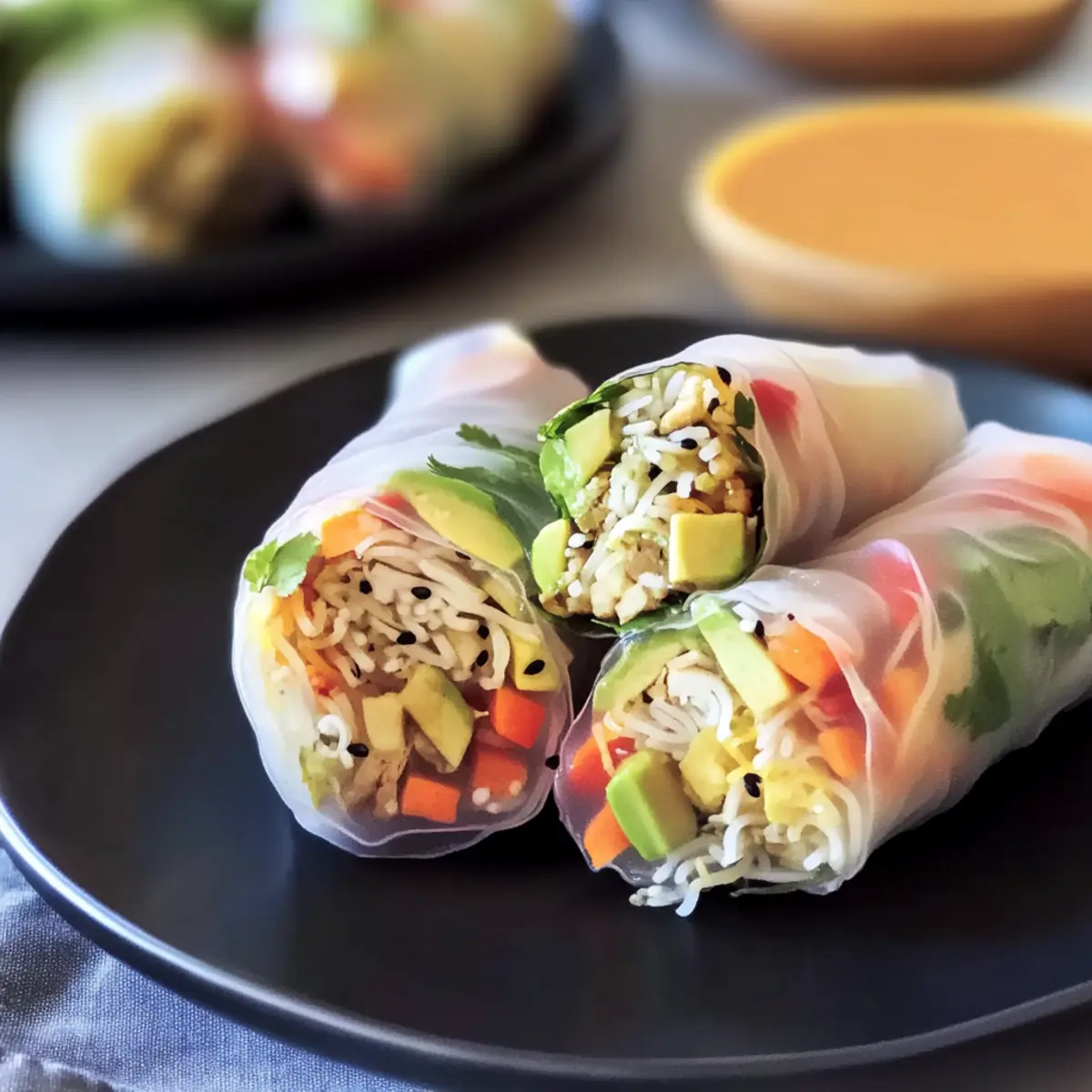 Delicious Avocado Shiitake Spring Rolls for a Fresh Feast